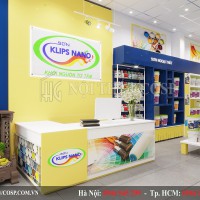 Thiết kế cửa hàng sơn 40m2 Klips Nano ở Hoài Đức, Hà Nội